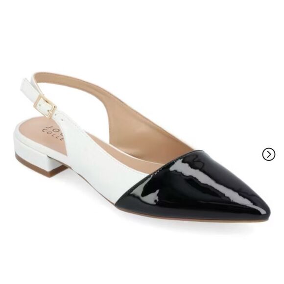Journee Collection Women's Bertie Slingback Flats Multicolor Size 8.5 - Picture 1 of 11